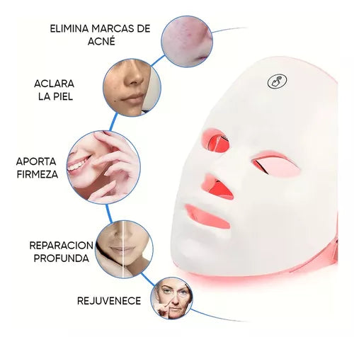 Máscara facial LED